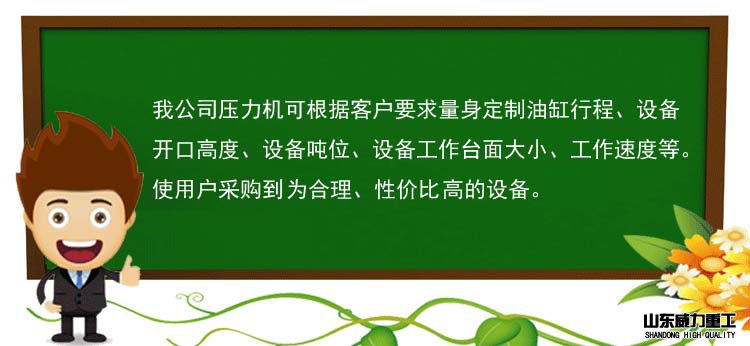 山東威力重工壓力機可定做