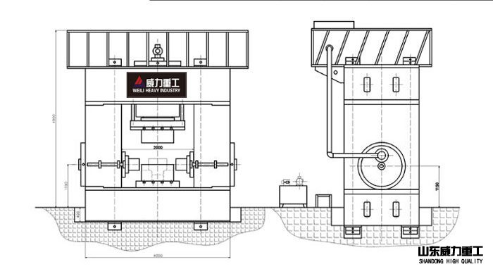 熱鍛三通管件壓力機(jī)結(jié)構(gòu)